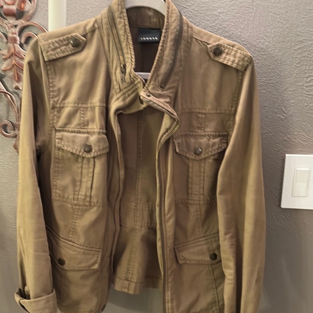 Trouve Green Military Style Jacket